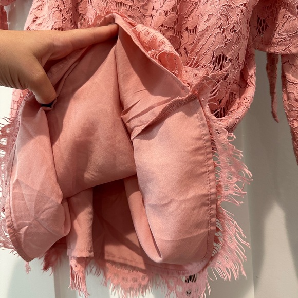 Miss Chevious Off the Shoulder Lace Top - Picture 2 of 4